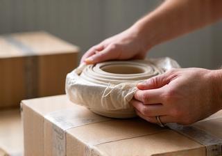 Securely packaged pottery for international export